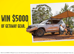 Win $5000 of getaway gear!