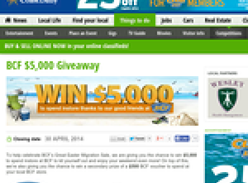 Win $5000 to spend instore at BCF