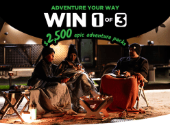 Win 1 of 3 $2.5K Adventure Packs