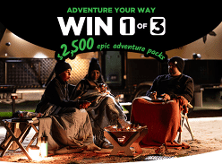 Win 1 of 3 $2.5K Adventure Packs