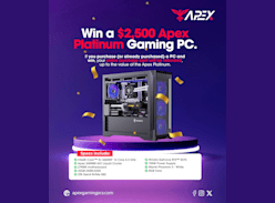 Win a $2.5K Apex Platinum Gaming PC