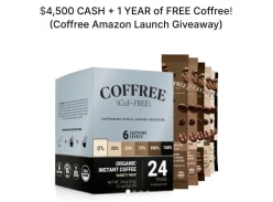 Win $4.5K CASH & 1 YEAR of FREE Coffree