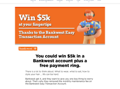 Win $5k in a Bankwest account
