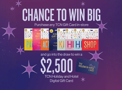 Win a $2.5K TCN Holiday & Hotel Digital Gift Card