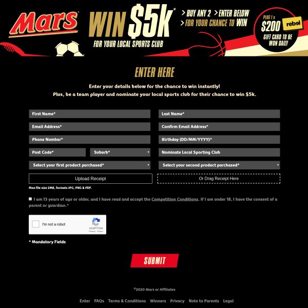 Win $5K to your local sports club!
