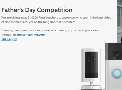 Win 5x $200 Ring Vouchers
