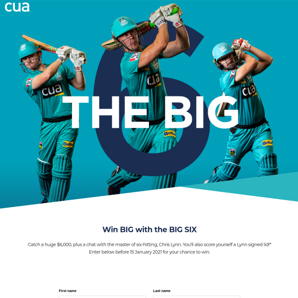 Win $6,000 cash, skype chat with Chris Lynn and a signed helmet