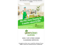Win 6 Months Free Home Cleaning Valued $2300