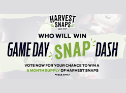 Win 6 Months Supply of Harvest Snap Snacks