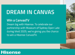 Win a 65″ 4K QLED CanvasTV