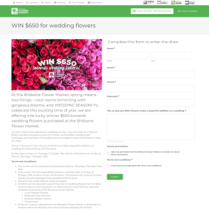 Win $650 for wedding flowers