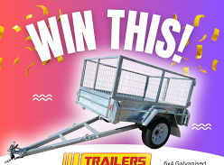 Win a 6x4 Galvanised Cage Trailer