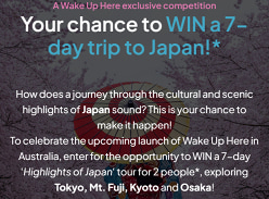 Win a 7-Day Trip to Japan for 2
