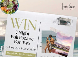 Win a 7-Night Bali Escape for 2 at Hotel Komune