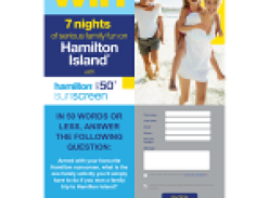 Win 7 nights of serious family fun on Hamilton Island!