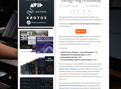 Win $7000 Worth of Sound Design Software