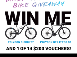 Win $9,000 Worth of Bikes and Gift Vouchers