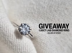 Win a $1,920 Lab Diamond Ring