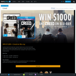 Win a $1,000 + 'Creed' on blu-ray!