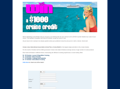 Win a $1,000 cruise credit!
