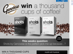 Win a 1,000 cups of coffee!