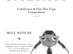 Win a $1,000 Lululemon voucher & a 1-year membership to 'One Hot Yoga' & Pilates!