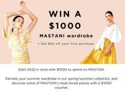 Win a $1,000 MASTANI Voucher