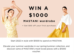 Win a $1,000 MASTANI Voucher