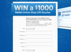 Win a $1,000 NRMA online shop gift voucher!