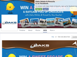 Win a $1,000 Oaks Hotels & Resorts accommodation voucher or 1 of 3 suitcases full of Cadbury Caramello Koalas!