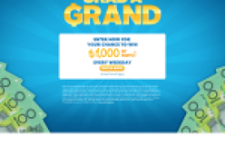 Win a $1,000 or more every weekday!