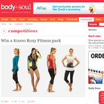 Win a $1,000 Roxy fitness pack!