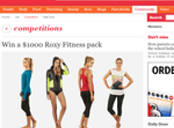 Win a $1,000 Roxy fitness pack!