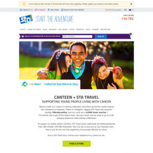 Win a $1,000 travel voucher! - STA Travel & Canteen