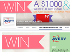 Win a $1,000 Westfield gift card & a $200 Avery 'Celebrations & Events' pack!