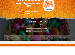 Win a $1,000 worth of groceries every day! (Purchase Required)