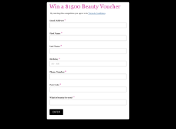 Win a $1,500 beauty voucher!