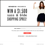 Win a $1,500 Sass & Bide shopping spree!