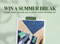 Win a $1.5K Travel Voucher + 6 Month Supply of Naked Life