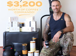 Win a 1 Year Supply of Coffee, Creamers + 4 Training Sessions with Commando Steve for You & 3 Friends