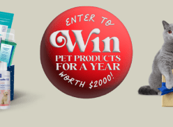 Win a 1 Year Supply of Pet Products or Pet Hamper