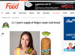 Win a 1 year's supply of Helga's Lower Carb bread