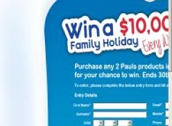 Win a $10,000 family holiday every week!