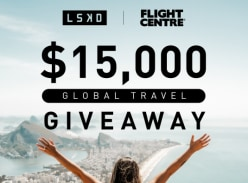 Win a $10,000 Flight Centre Voucher, $4,000 Spending Money and $1,000 LSKD Gift Voucher