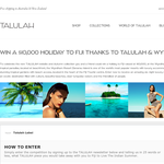 Win a $10,000 holiday to Fiji!