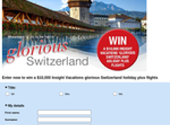 Win a $10,000 Switzerland holiday!