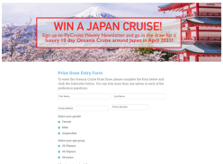 Win a 10-Day Oceania Cruise