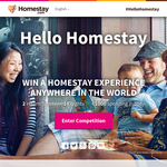 Win a 10 Night Trip Anywhere in the World to the value of $5000 - Homestay