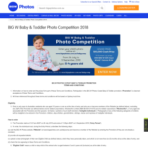 Win a $100 BIG W gift card and a 30”x40” canvas print voucher