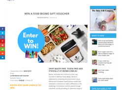 Win a $100 Biome Gift Voucher